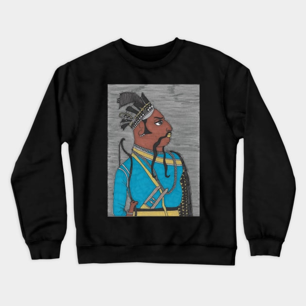 Rawat MAHA SINGHJI, Thakur of Kanore Crewneck Sweatshirt by JaySnellingArt